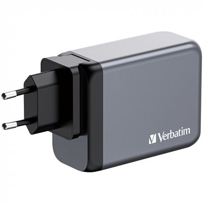 Verbatim (32204) GNC-200 GaN Charger 200W with 2 x USB-C PD 100W / 1 x USB-C PD 65W / 1 x USB QC 3.0 (EU/UK/US) image 3
