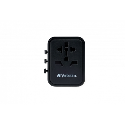Verbatim (49543) UTA-01 Universal Travel Adapter with 2 x USB-A Ports 12W image 2