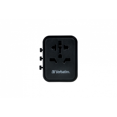 Verbatim  (49544) UTA-02 Universal Travel Adapter with 1 x USB-C PD 20W / 1 x USB-A QC 3.0 image 2