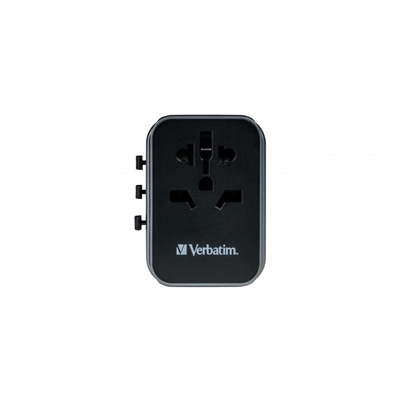 Verbatim (49545) UTA-03 Universal Travel Adapter with 1 x USB-C PD 30W & QC 3.0 / 2 x USB-C / 2 x USB-A image 2