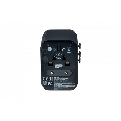 Verbatim (49545) UTA-03 Universal Travel Adapter with 1 x USB-C PD 30W & QC 3.0 / 2 x USB-C / 2 x USB-A image 3