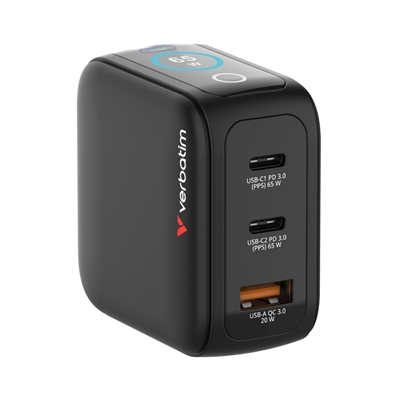 Verbatim (30238) Mini GaN Charger 65W With Display image 2
