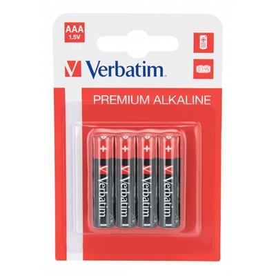 Verbatim (49920) AAA Battery Alkaline 4 Pack image 3