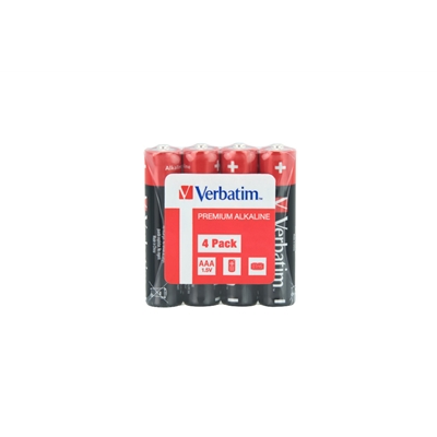 Verbatim (49500) AAA Battery Alkaline 4 Pack Shrink Wrap image 3