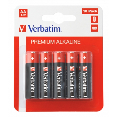 Verbatim (49875) AA Battery Alkaline 10 Pack image 3
