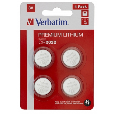 Verbatim (49533) CR2032 Battery Lithium 3V 4 Pack image 3