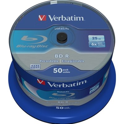 Verbatim (43838) BD-R SL Datalife 25GB 6X 50 Pack Spindle No ID image 2