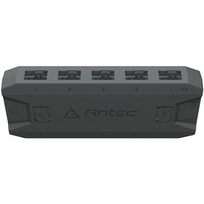 Antec ARGB & Fan Controller - 5 PWM Fan Ports, 5 ARGB LED Ports, SATA Power, Compact Design, 2-Year Warranty image 3