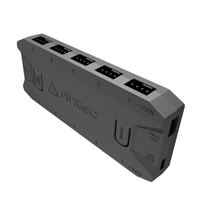 Antec ARGB & Fan Controller - 5 PWM Fan Ports, 5 ARGB LED Ports, SATA Power, Compact Design, 2-Year Warranty image 4