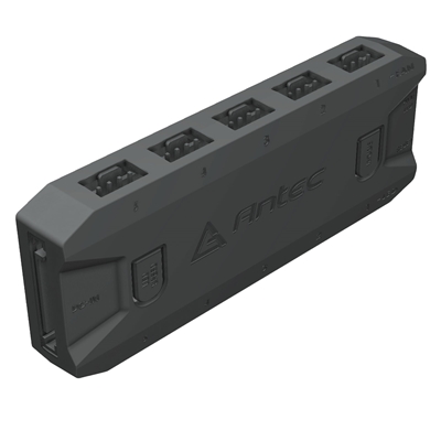 Antec ARGB & Fan Controller - 5 PWM Fan Ports, 5 ARGB LED Ports, SATA Power, Compact Design, 2-Year Warranty image 5