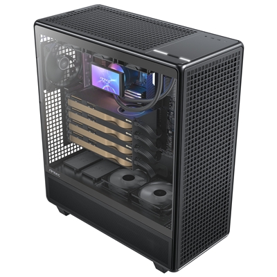 Antec 900 Full Tower PC Case, Tempered Glass Side Panel, E-ATX/ATX Support, High Airflow Design, USB 3.0 & USB-C, Black image 6
