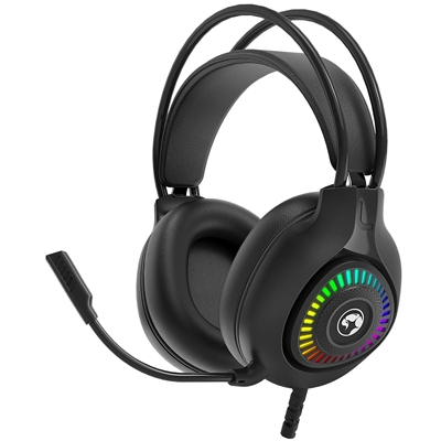 Marvo H8325 Akari 40 USB 2.0 Wired Gaming RGB Headset (Black) image 2