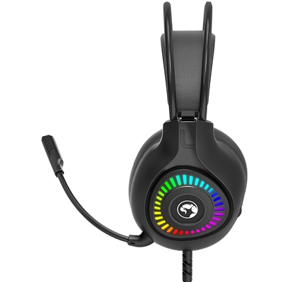 Marvo H8325 Akari 40 USB 2.0 Wired Gaming RGB Headset (Black) image 4