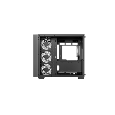 DeepCool CG530U 4F Case,Black, Mid- Tower, 2x USB 3.0, Tempered Glass Side Window Panel, ITX/Micro ATX/ATX image 4