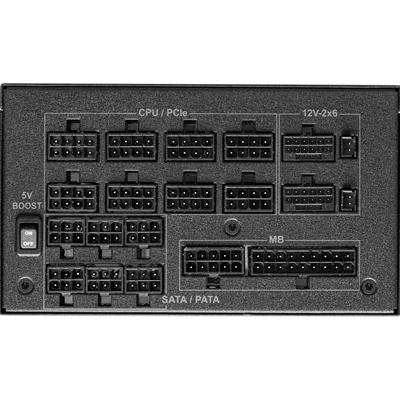 ASRock TC-1650T, 1600W ATX Power Supply Unit, 80 PLUS TITANIUM Certified. 135mm Striped Axial FDB Fan, High Efficiency PSU image 4