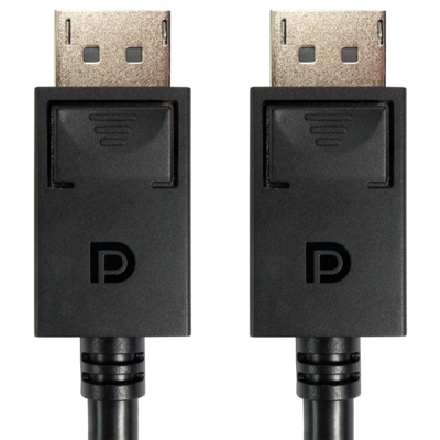 DisplayPort (M) to DisplayPort (M), DisplayPort 2.1, 1m, 8K60Hz Support, 2K240Hz (2560 x 1440) Support, UHBR10, 16k30Hz Support, 1080p Support 360Hz, Black image 2