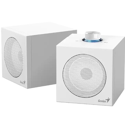 Genius SP-HF300U, 4W, USB Audio Speakers/ USB-A & USB-C - White image 2