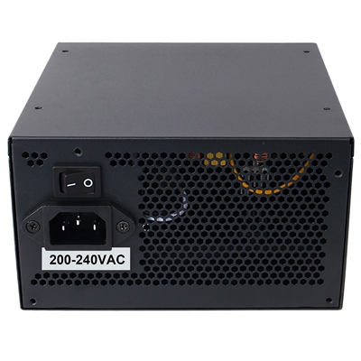 CiT 600W ATX Power Supply, 80+ Efficiency, 120mm Silent Fan, Active PFC, PCIe, SATA & Molex Connectors, Black PSU for Gaming & Desktop PC image 4