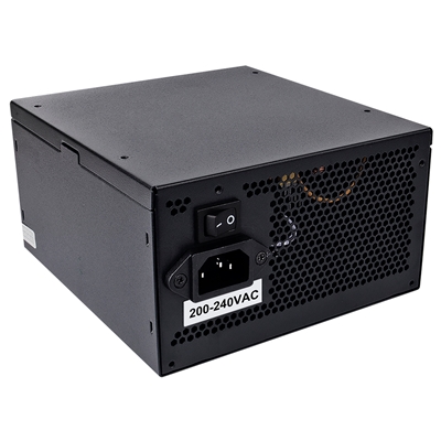 CiT 600W ATX Power Supply, 80+ Efficiency, 120mm Silent Fan, Active PFC, PCIe, SATA & Molex Connectors, Black PSU for Gaming & Desktop PC image 5