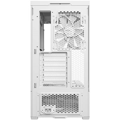 ANTEC Constellation C6 AirA Mid-Tower Gaming PC Case - 2 x 120mm PWN Reverse fans, 1 x 140 PWN fan at rear, Curved Glass Desgin with 3-sided Tempered Glas, ATX/Micro-ATX/ITX - White image 6