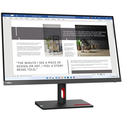 Lenovo ThinkVision S27i-30, 27 Inch, Full HD (1920 x 1080), 100Hz, 4ms, 16:9, WLED Monitor image 2