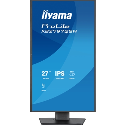 iiyama PROLITE XB2797HSN-B1 27 inch IPS Monitor, Full HD, 1ms, HDMI, DisplayPort, Freesync, 100Hz, Speakers, Black, Internal PSU image 2