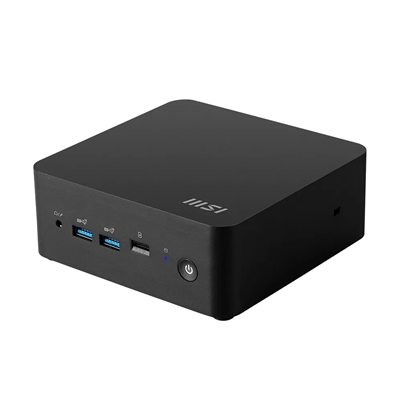 MSI Cubi NUC 1M, Intel Core 5 120U (14th Gen) Barebone, Intel Graphics, 2x DDR5 Slots, Dual ThunderBolt 4, Dual HDMI, Dual LAN, WiFi 6E, BT 5.3 with VESA Mount and Keyboard & Mouse image 4