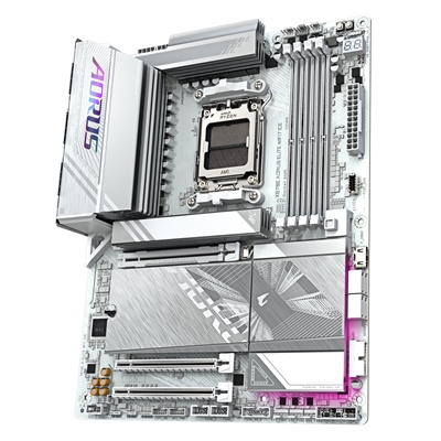 Gigabyte X870E AORUS ELITE WIFI7 ICE AMD AM5 Socket Motherboard, ATX, 4x DDR5 Slots, 4x M.2 Sockets, Fitted I/O Shield, 2.5GbE LAN, Wi-Fi 7, 1x HDMI Port / 2x USB-C (USB4) image 4