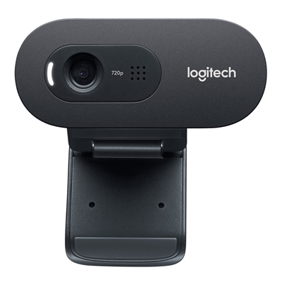 Logitech C270 HD Webcam, HD 720p/30fps, Widescreen HD Video Calling, HD Light Correction, Noise-Reducing Mic, For Skype, FaceTime, Hangouts, WebEx, PC/Mac/Laptop/Macbook/Tablet, Black image 2