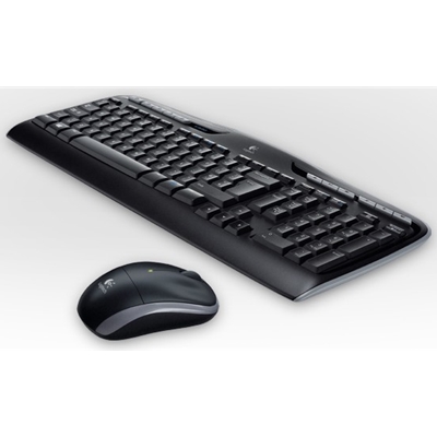 Logitech MK330 Wireless Keyboard and Mouse Combo for Windows, 2.4 GHz Wireless with USB-Receiver, Portable Mouse, Multimedia Keys, Long Battery Life for PC/Laptop, QWERTY UK Layout, Black image 3