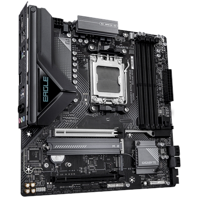 Gigabyte B850M Eagle WIFI6E AMD AM5 Socket Motherboard, Micro ATX, 4x DDR5 Slots, 2x M.2 Sockets, Fitted I/O Shield, 2.5GbE LAN, Wi-Fi 6E, 2x DisplayPort / 1x HDMI Port image 4