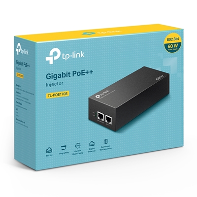 TP-Link TL-POE170S IEEE 802.3af/at/bt 60W PoE++ Injector image 3