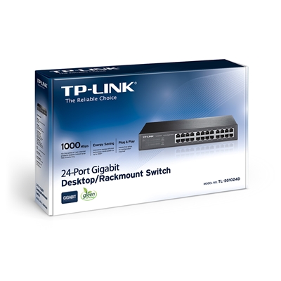 TP-Link TL-SG1024D 24-Port Metal Gigabit Desktop/Rackmount Network Switch image 4