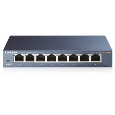 TP-Link TL-SG108 8-Port Metal 10/100/1000Mbps Gigabit Desktop Network Switch image 2