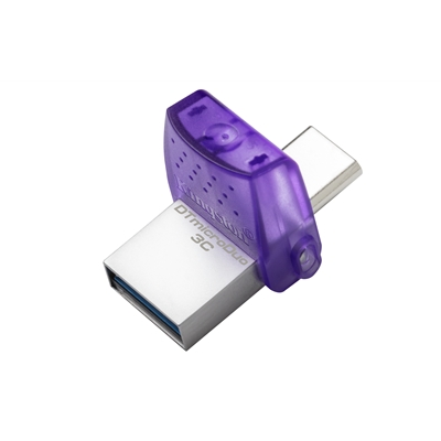 Kingston DataTraveler microDuo 3C 256GB OTG Dual USB-A to USB-C USB 3.2 Gen 1 Flash Drive, Purple image 2