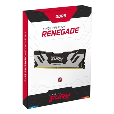Kingston FURY Renegade KF572C38RSK2-32 32GB (2x 16GB) DIMM System Memory, 7200MHz, DDR5, Silver, Intel XMP image 4