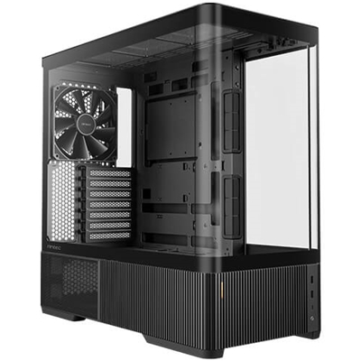 ANTEC Constellation C6 Air Mid-Tower Gaming PC Case - 2 x 120mm PWN Reverse fans, 1 x 140 PWN fan at rear, Curved Glass Desgin with 3-sided Tempered Glas, ATX/Micro-ATX/ITX