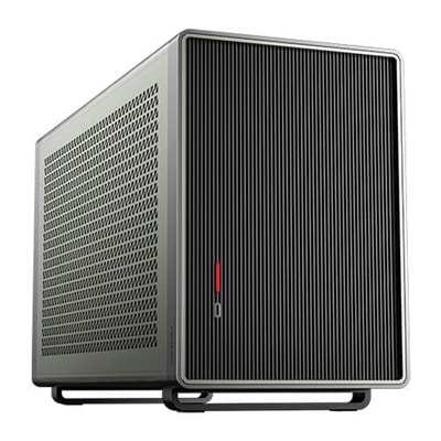 Antec Performance 1M Aventurine Mini-ITX Gaming Case with Aluminum Finish, PCIe 4.0 Riser Cable, USB 3.2 Gen2 Type-C, Tool-Free Side Panels, Solid Side Panel, SFX-L & SFX PSU Support