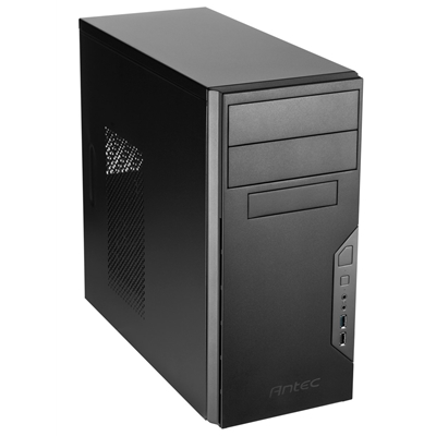 Antec VSK-3000B-U3/U2 Micro Tower Gaming Case, 1 x USB 3.0 / 1 x USB 2.0, SGCC steel, Vented Side Panel, 1 x Pre-Installed 92mm  Rear Exhaust Fan, Micro-ATX, Mini-ITX Compatible