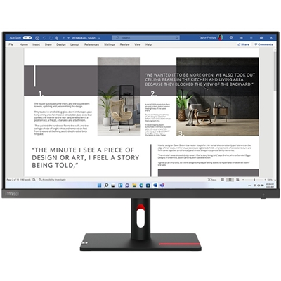 Lenovo ThinkVision S27i-30, 27 Inch, Full HD (1920 x 1080), 100Hz, 4ms, 16:9, WLED Monitor