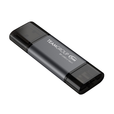 Team TX1364GC01 2 in 1 Dual OTG 64GB Flash Drive, X1 USB 3.2 Gen1, Type C & A, Plug and Play